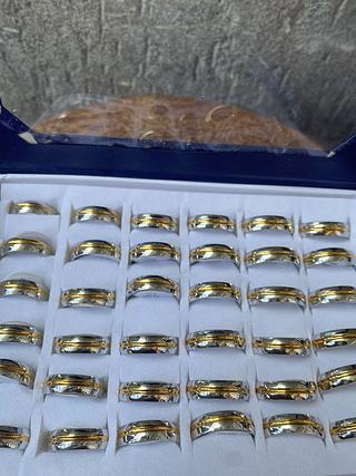 6mm anel alianca com caxia fecho com- 36 UNIDADE