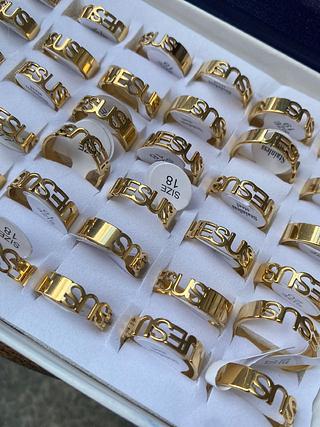 6mm anel alianca com caxia fecho com- 36 UNIDADE