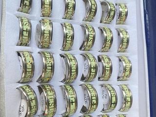 8mm anel alianca com caxia fecho com- 36 UNIDADE