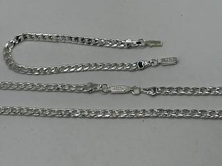 corrente 60cm 6mm com pulseira 22cm