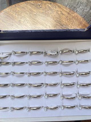 3mm anel alianca com caxia fecho com- 36 UNIDADE