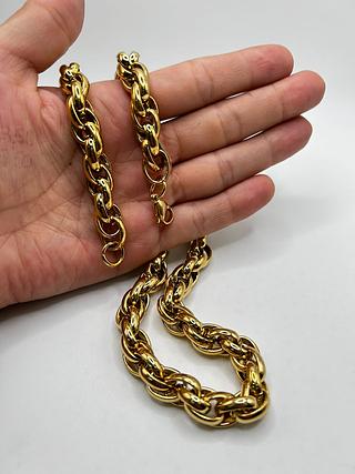 corrente Torcida8mm tamanho 60cm