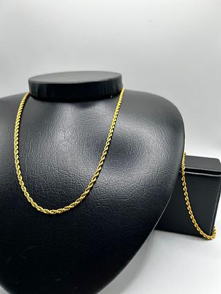 kit 60cm corrente Torcida com pulseira 2.4mm-