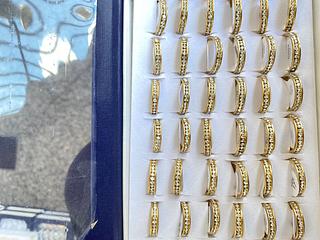 4mm anel alianca com caxia fecho com- 36 UNIDADE