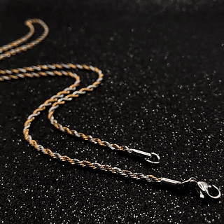 corrente baiano 2.5mm dourado prata e misto