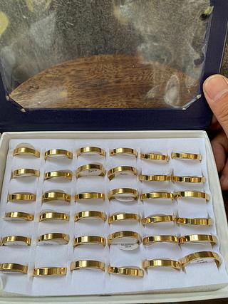 4mm anel alianca lisa com caxia fecho com- 36 UNIDADE